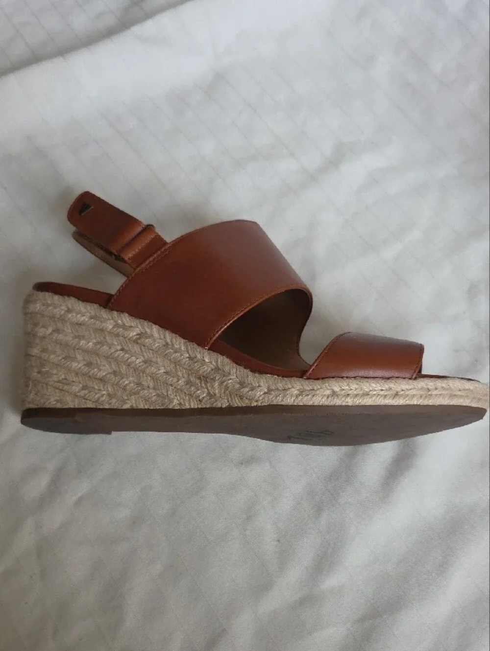 Vionic Brown Espadrille Wedge Sandals Sz 10